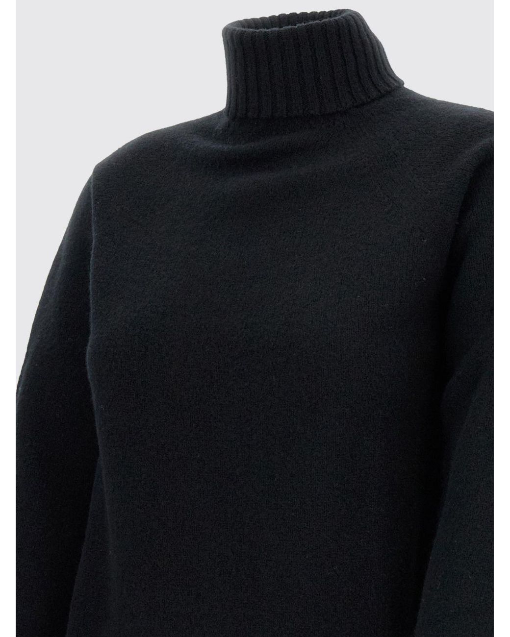 Drumohr Blue Lambswool Turtleneck Jumper With Dropped Shoulders