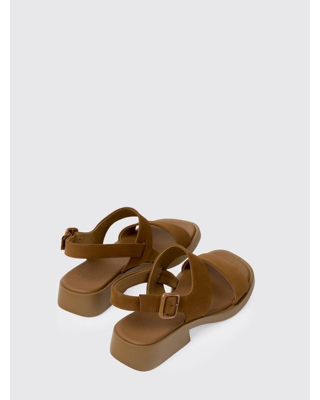 Camper Brown Dana Leather Sandal