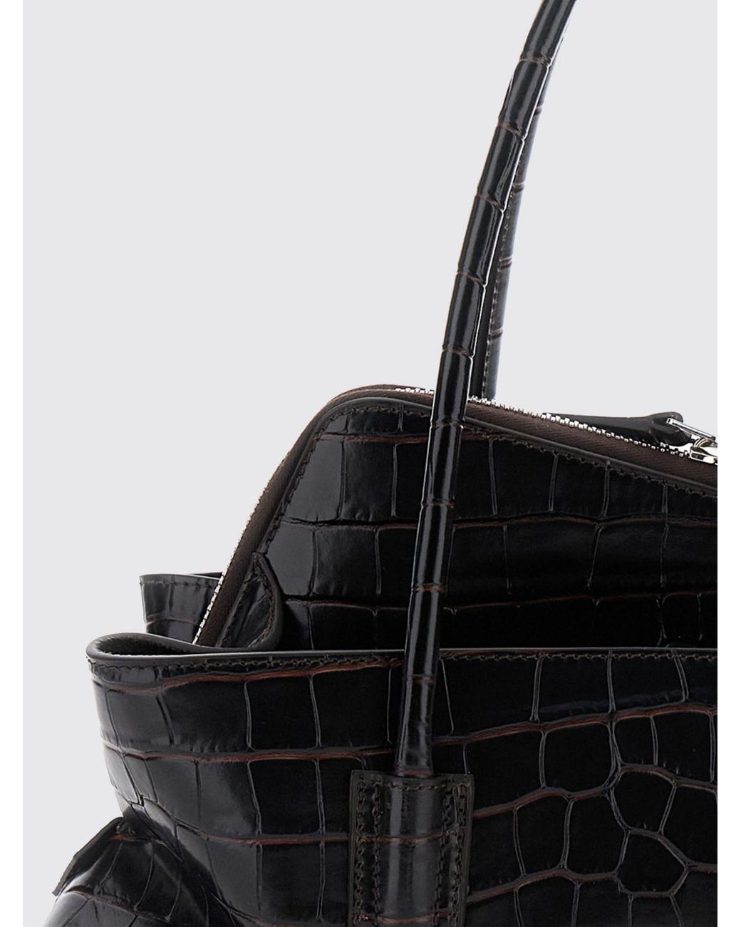 The Attico Black La Passeggiata Small Shoulder Bag