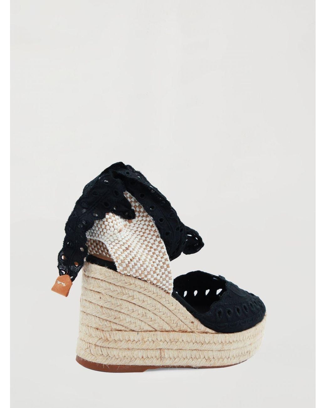 Charo Ruiz Black Wedge Espadrilles Ibiza