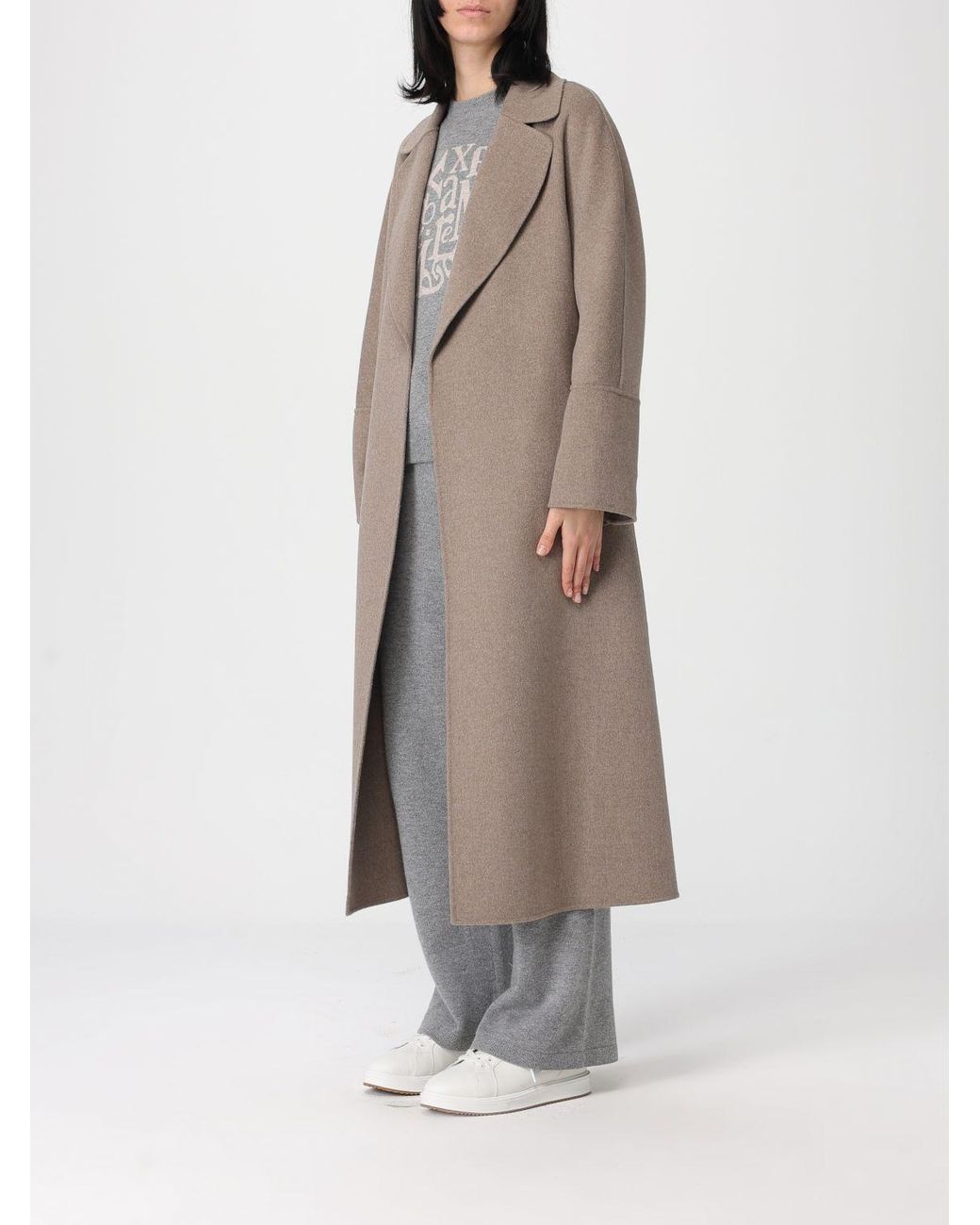 Max Mara Natural Wool Coat