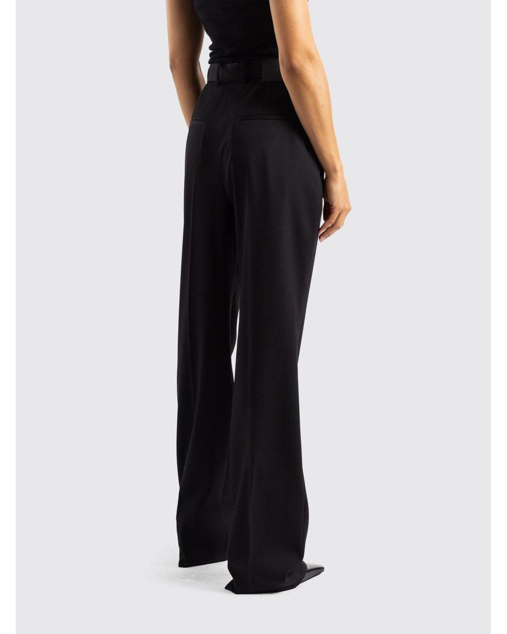 Balenciaga Black High-Waisted Slim Fit Tailored Trousers