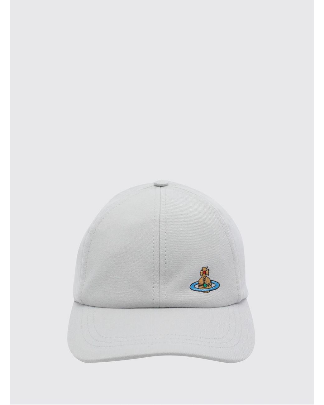 Vivienne Westwood White Cotton Twill Hat for men