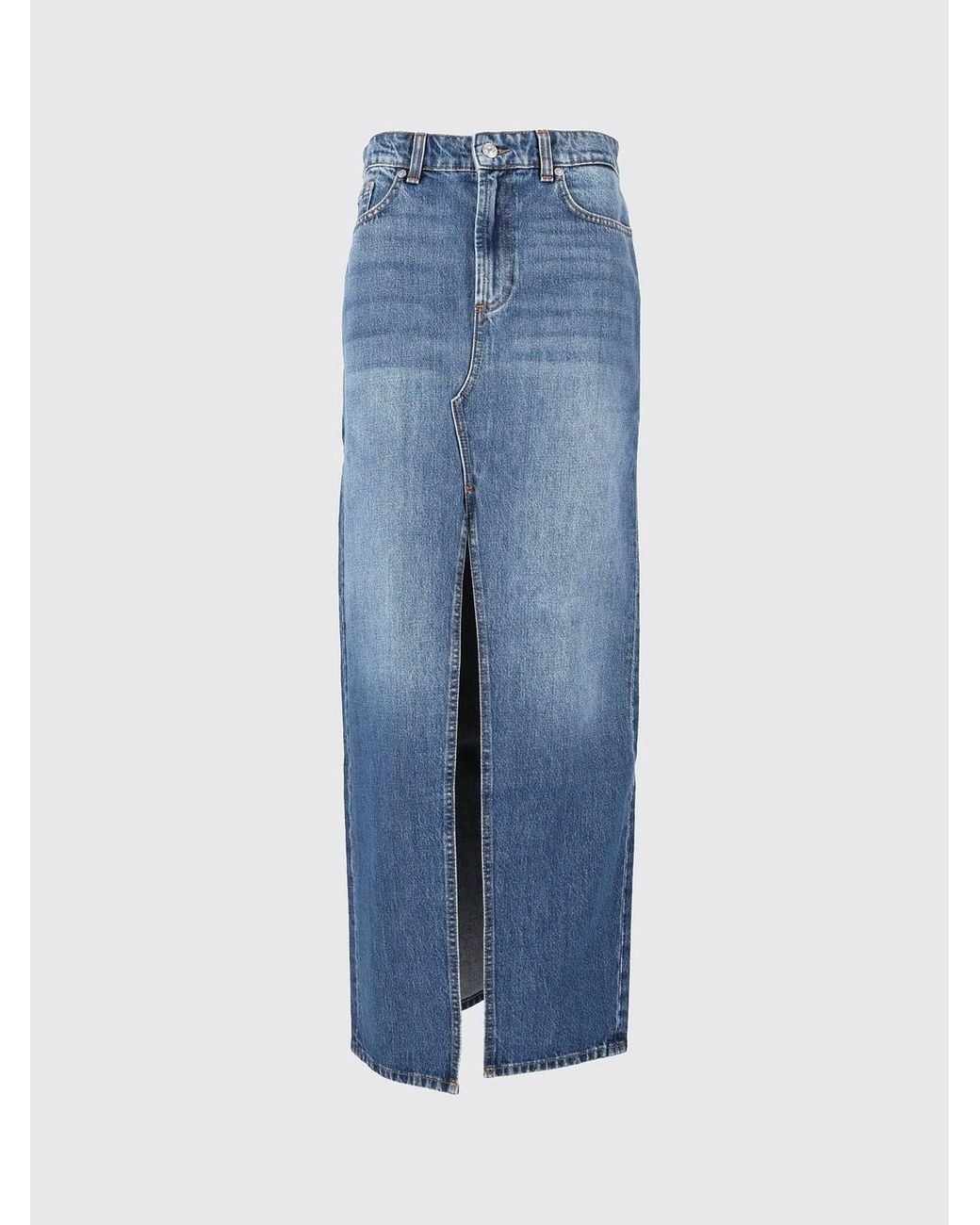 7 For All Mankind Blue Skirt