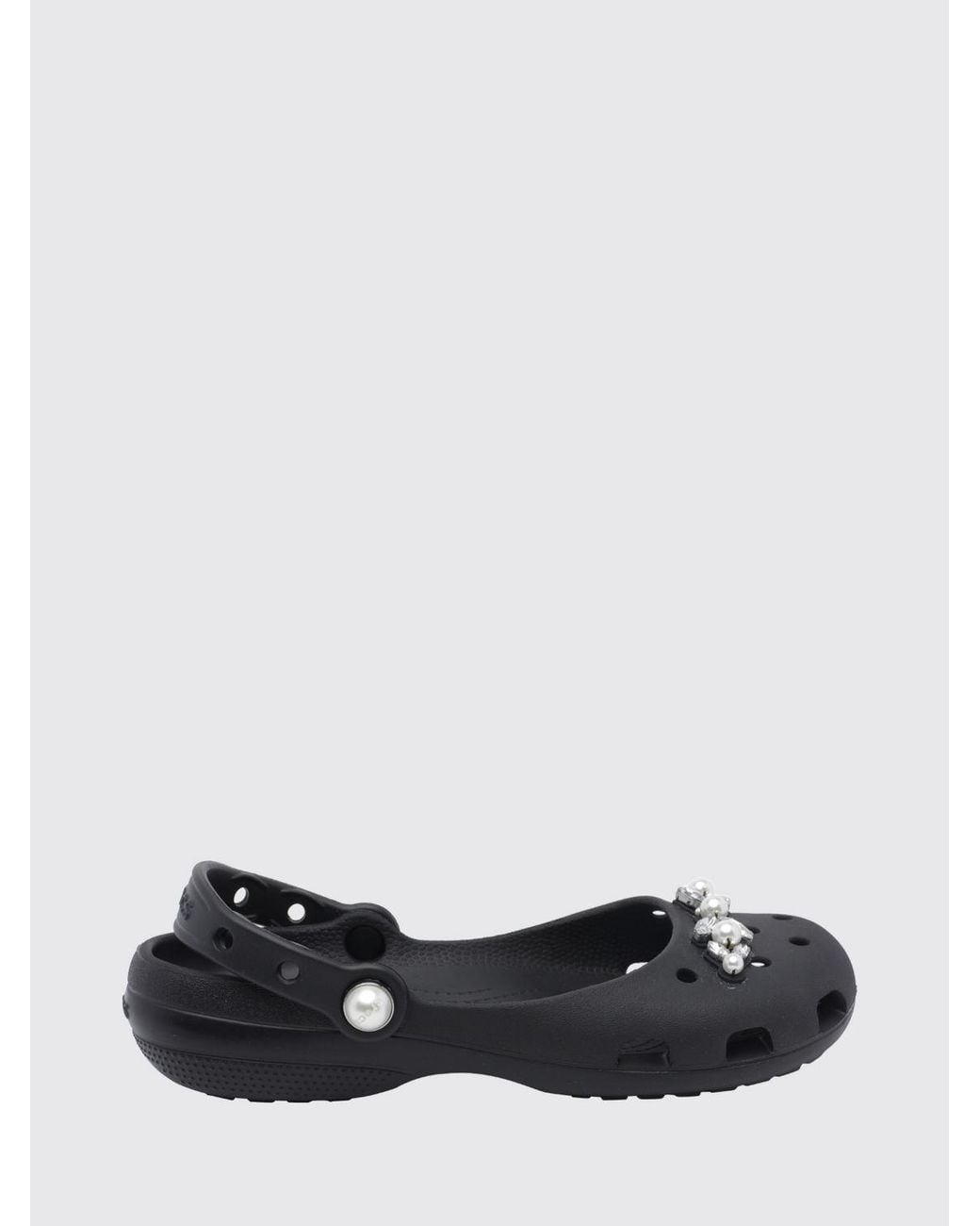 CROCSTM White Classic Pearls Eva Ballet Flats With Faux Pearls