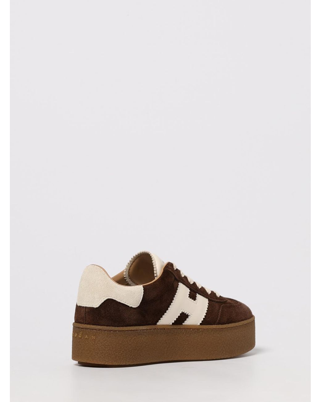 Hogan Brown Cool H698 Suede Sneakers