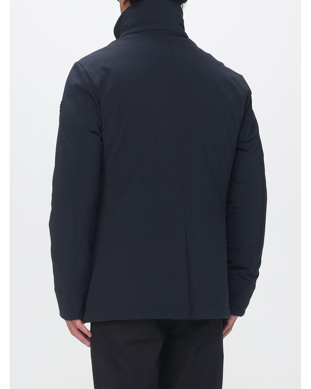 Peuterey Blue Militao Double-Breasted Caban Jacket for men