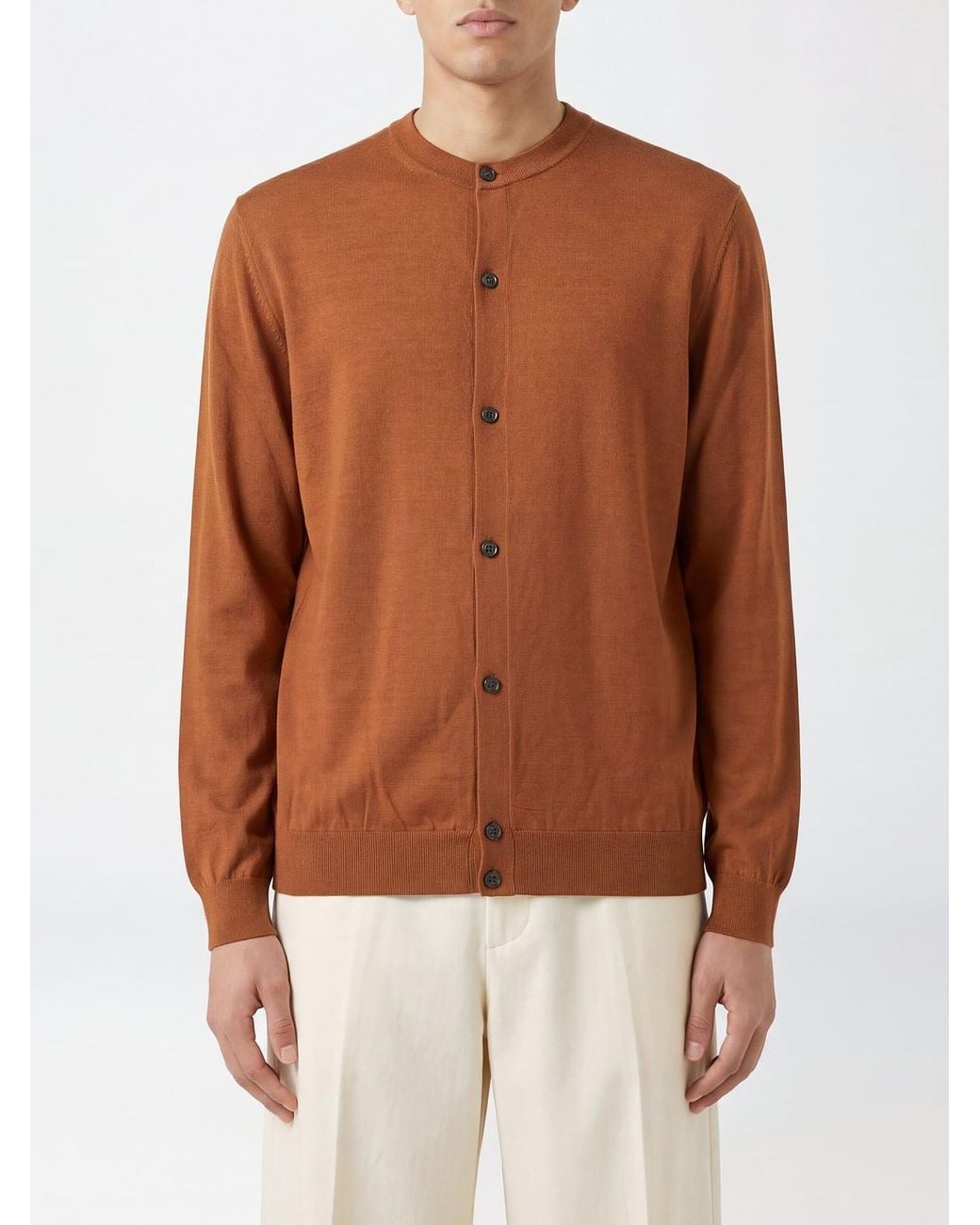 Jersey Hombre Herno de hombre de color Brown
