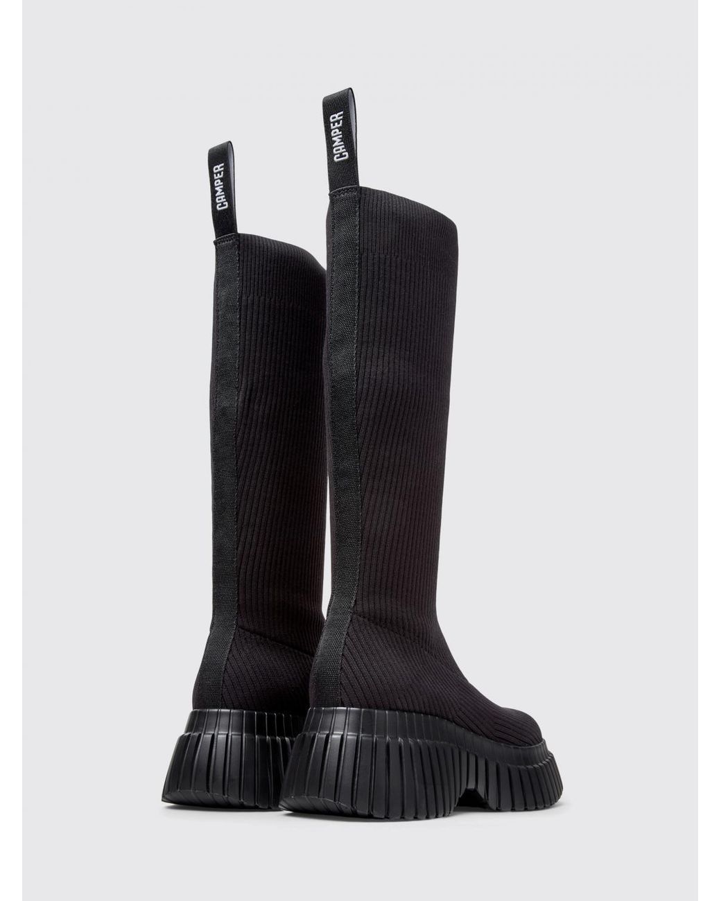 Camper Black Pix Bcn Lyocell Tencel Boots