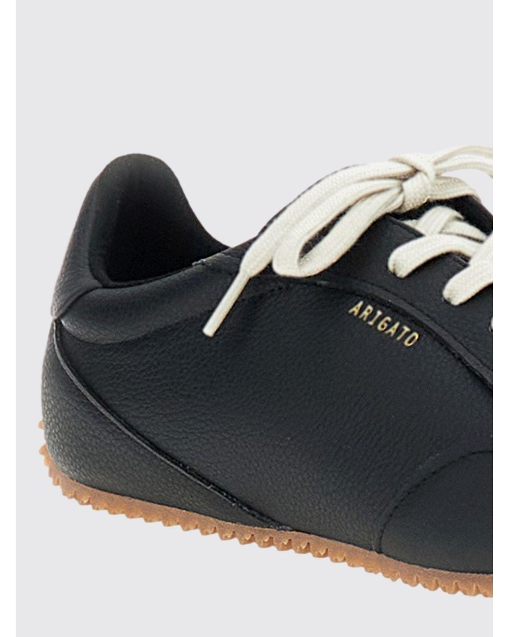 Axel Arigato Black Daze Runner Grained Leather Sneakers With Laminated Logo for men