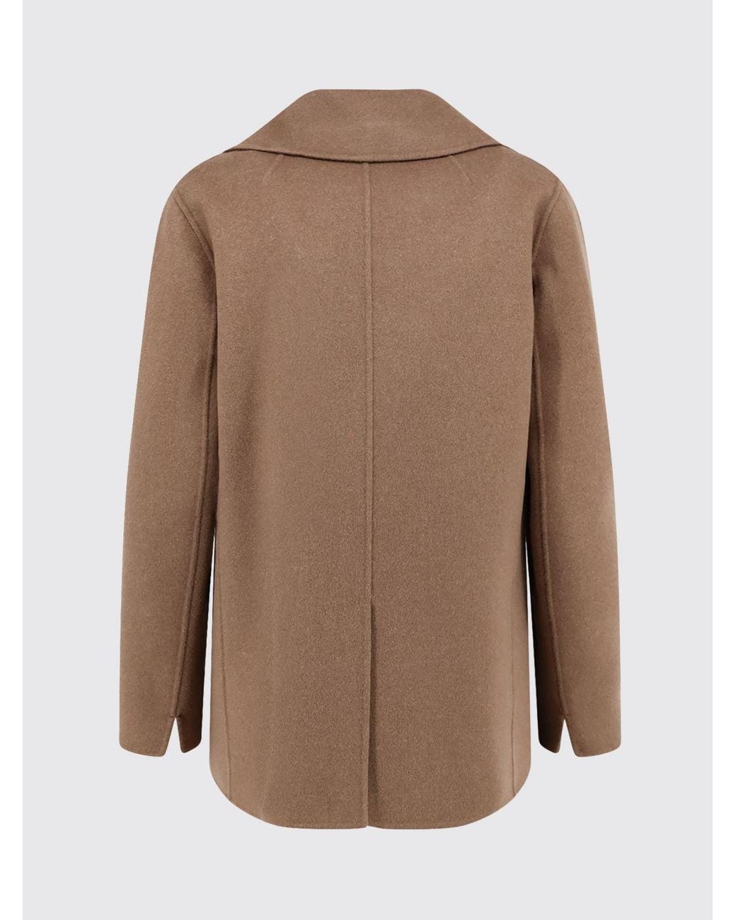 Max Mara Brown Rita Double-Breasted Short Coat