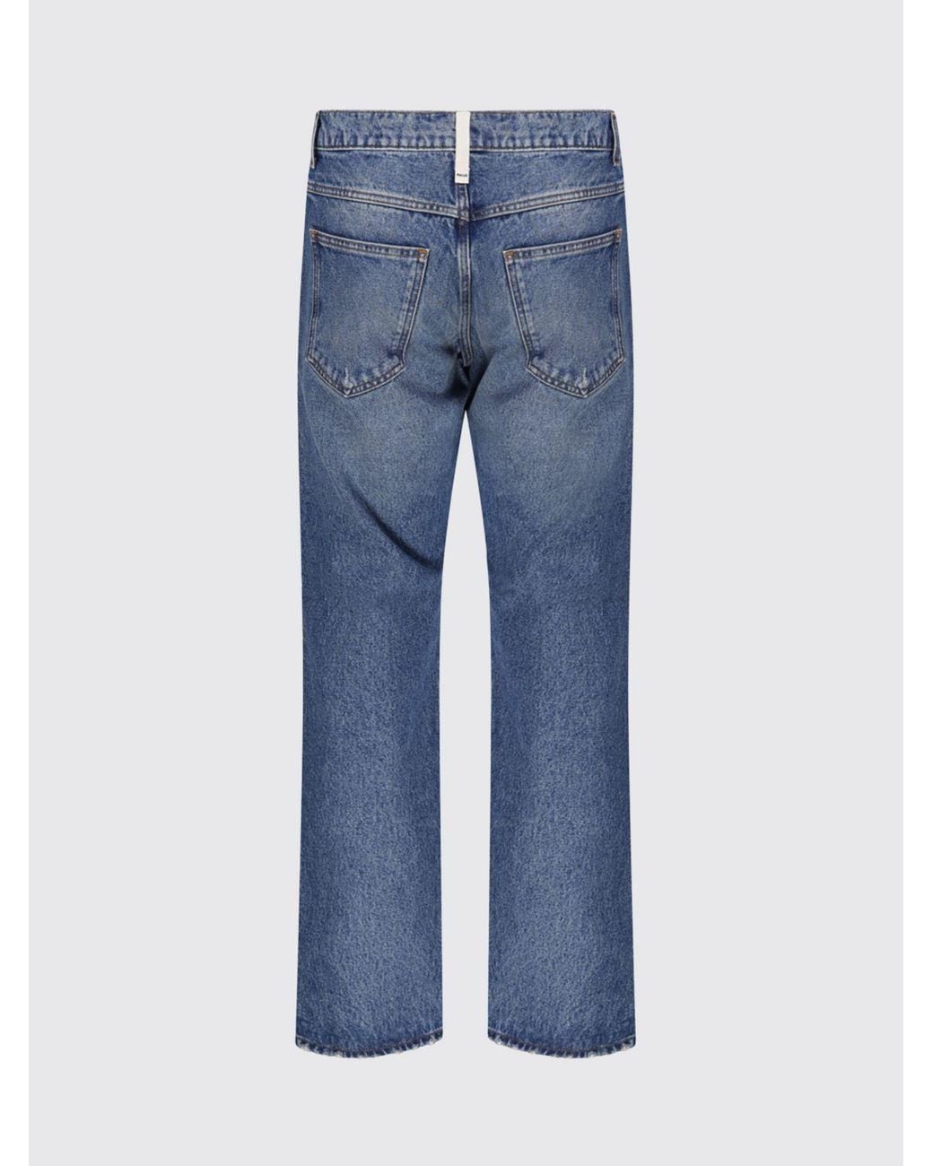 AMISH Blue James Mid-Rise Straight Leg Jeans for men