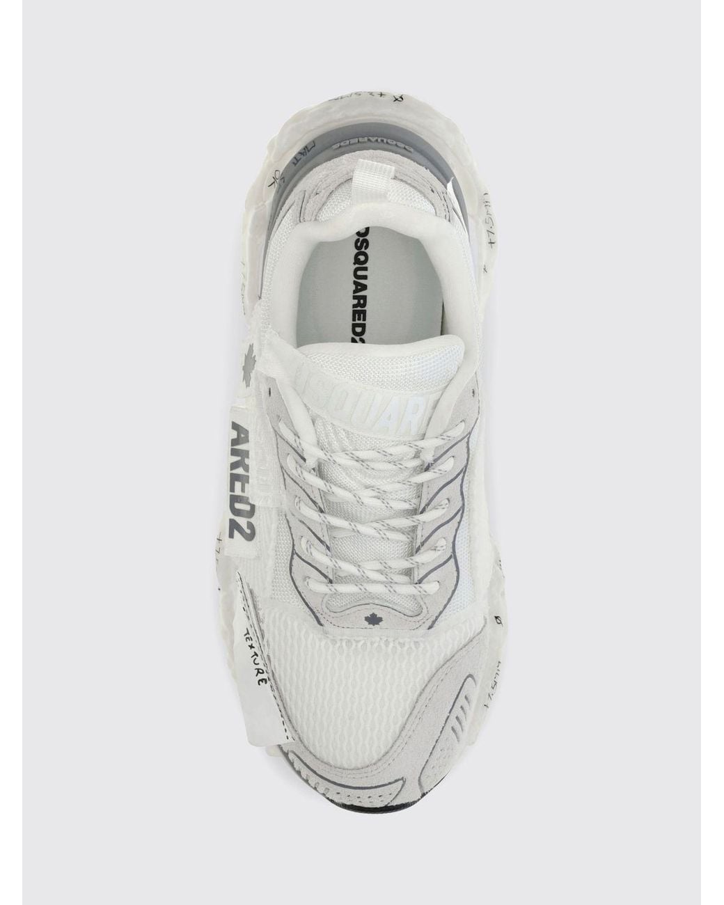 Sneakers Faster Con Patch di DSquared² in White da Uomo
