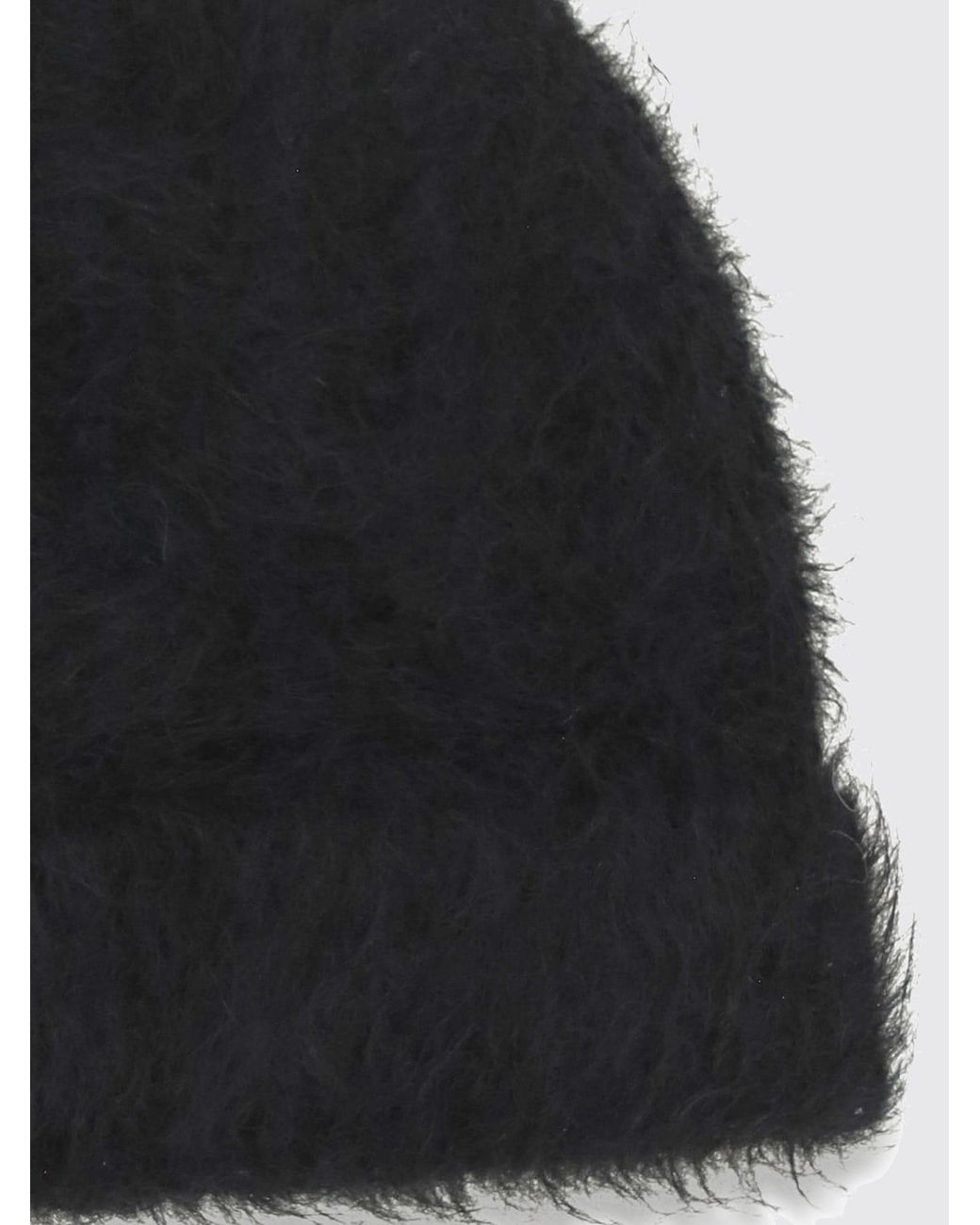 Séfr Black Soft Rib-Knit Beanie Hat for men