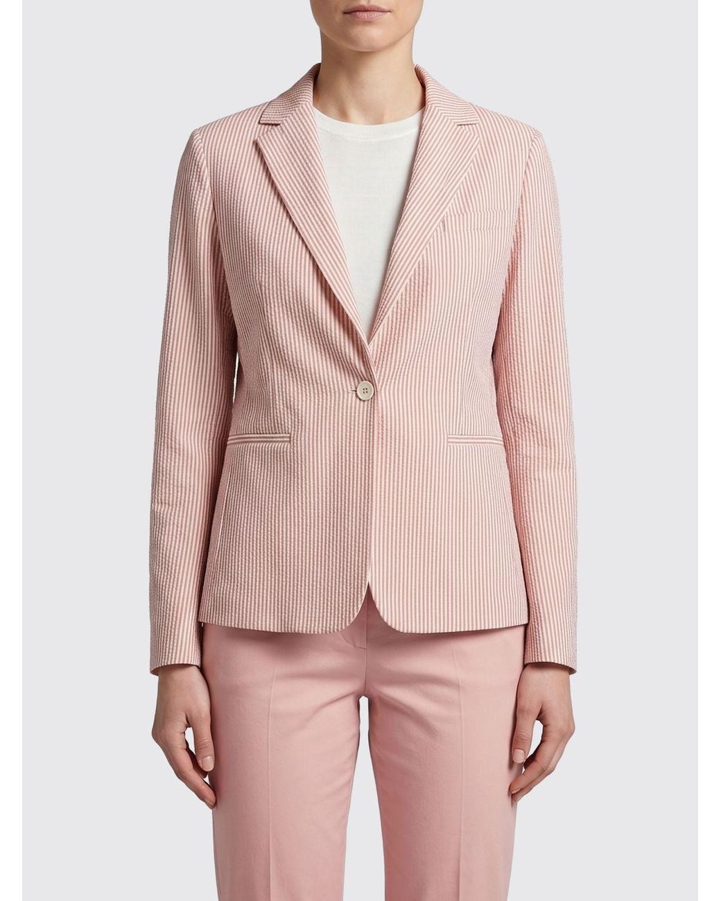 Circolo 1901 Pink Single Breasted Blazer
