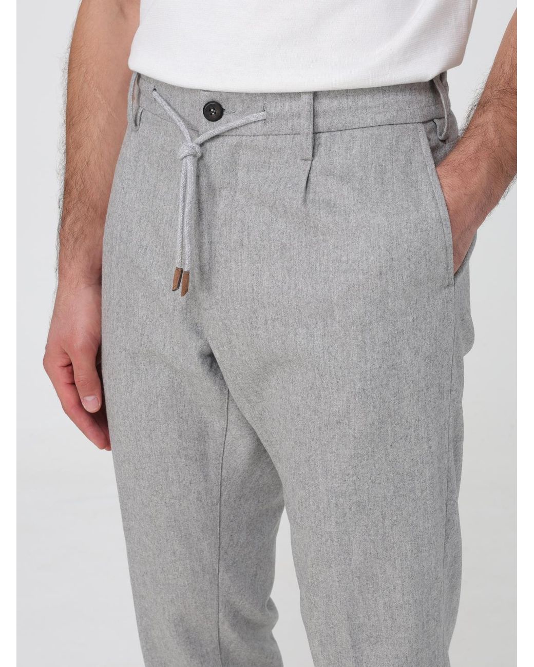 Eleventy Gray Pants for men