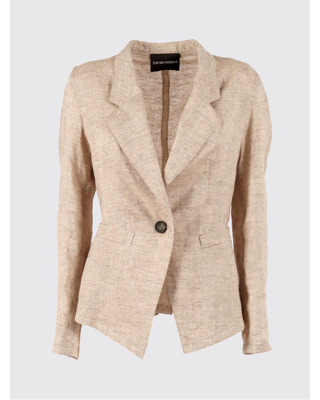 Emporio Armani Natural Linen Blend Blazer