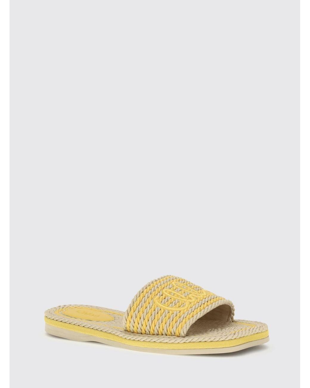 Chloé Metallic Chloã Raffia Sandals