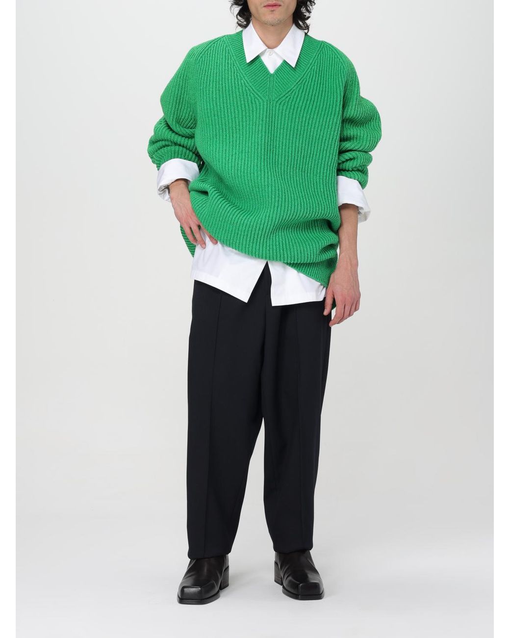 Jil Sander Green Sweater for men