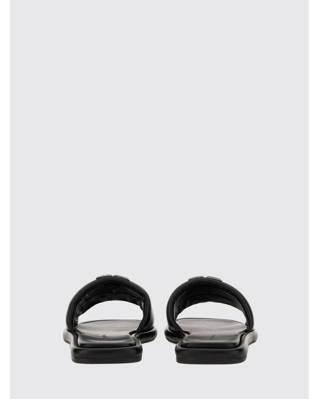 Tory Burch White Double T Sport Padded Nappa Sandal