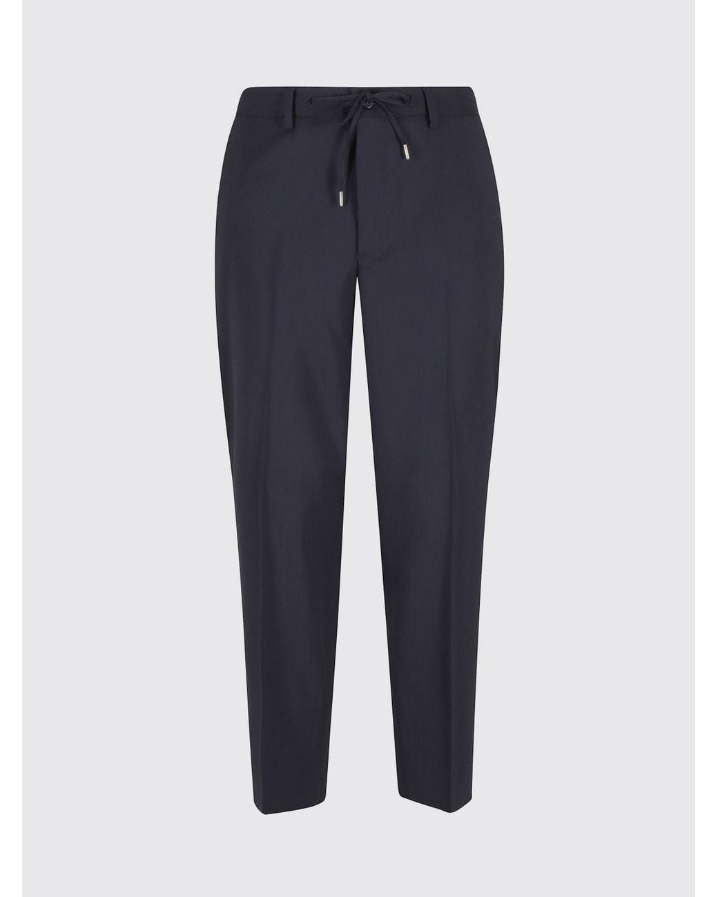 Briglia 1949 Blue Wool Drawstring Trousers for men