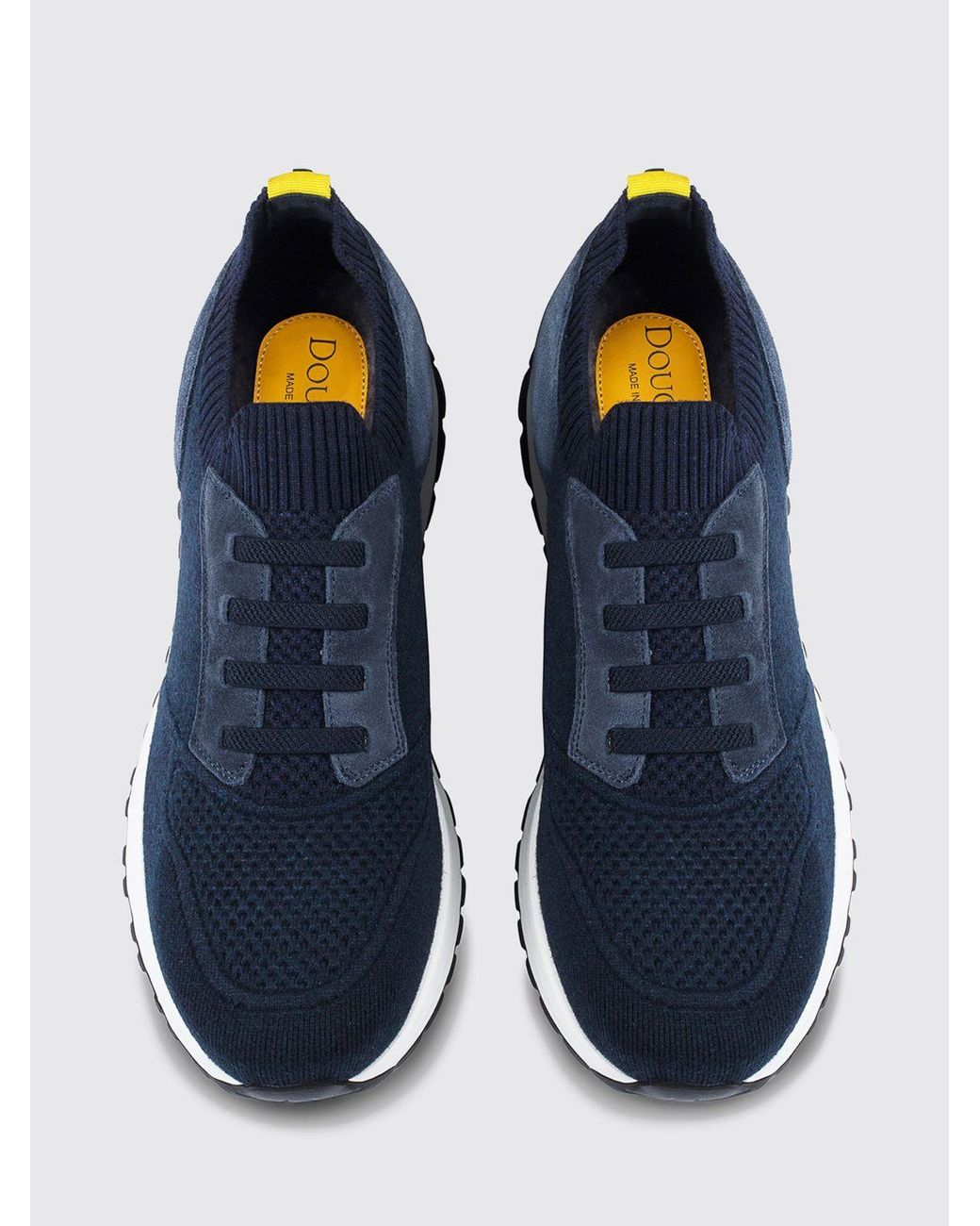Doucal's Blue Low Top Sneakers for men