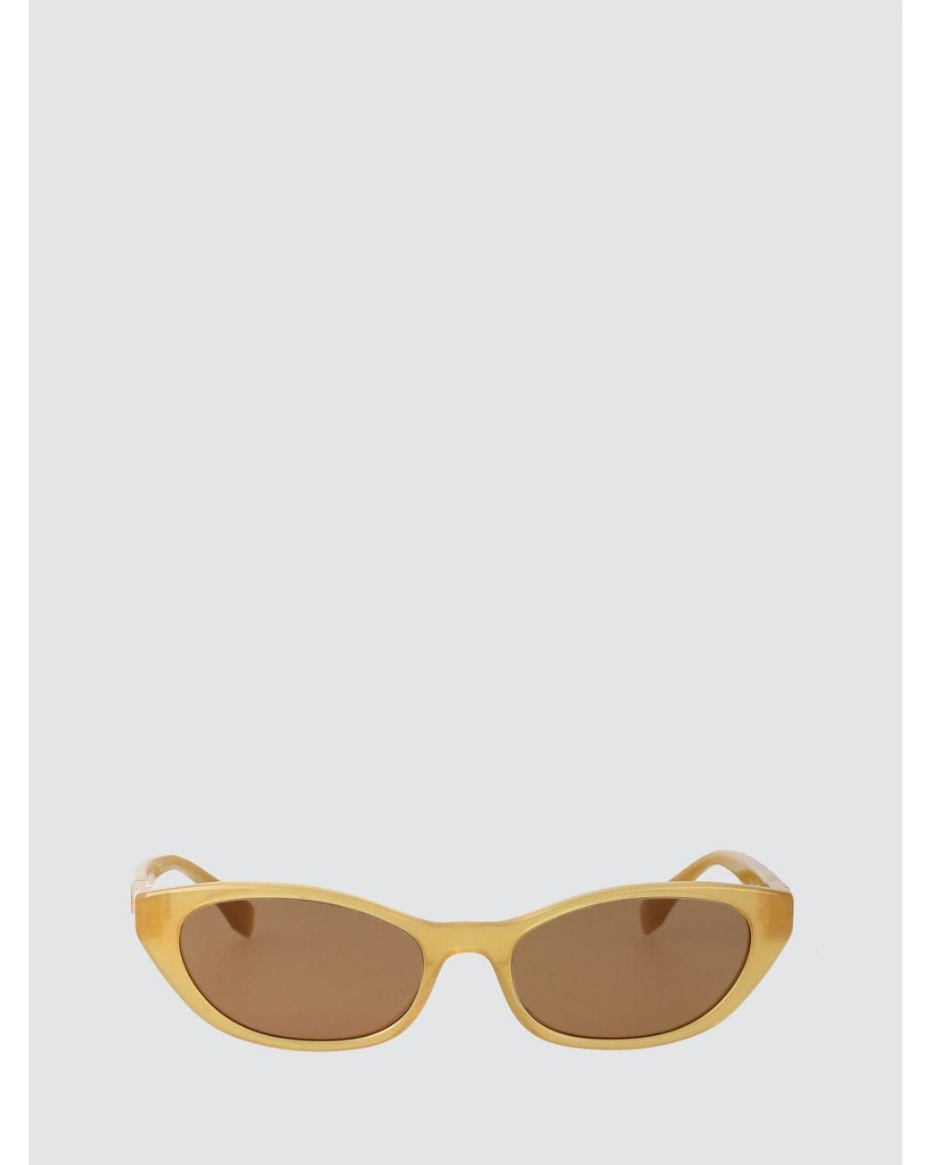 Fendi Brown Ff Monogram Teardrop Acetate Sunglasses
