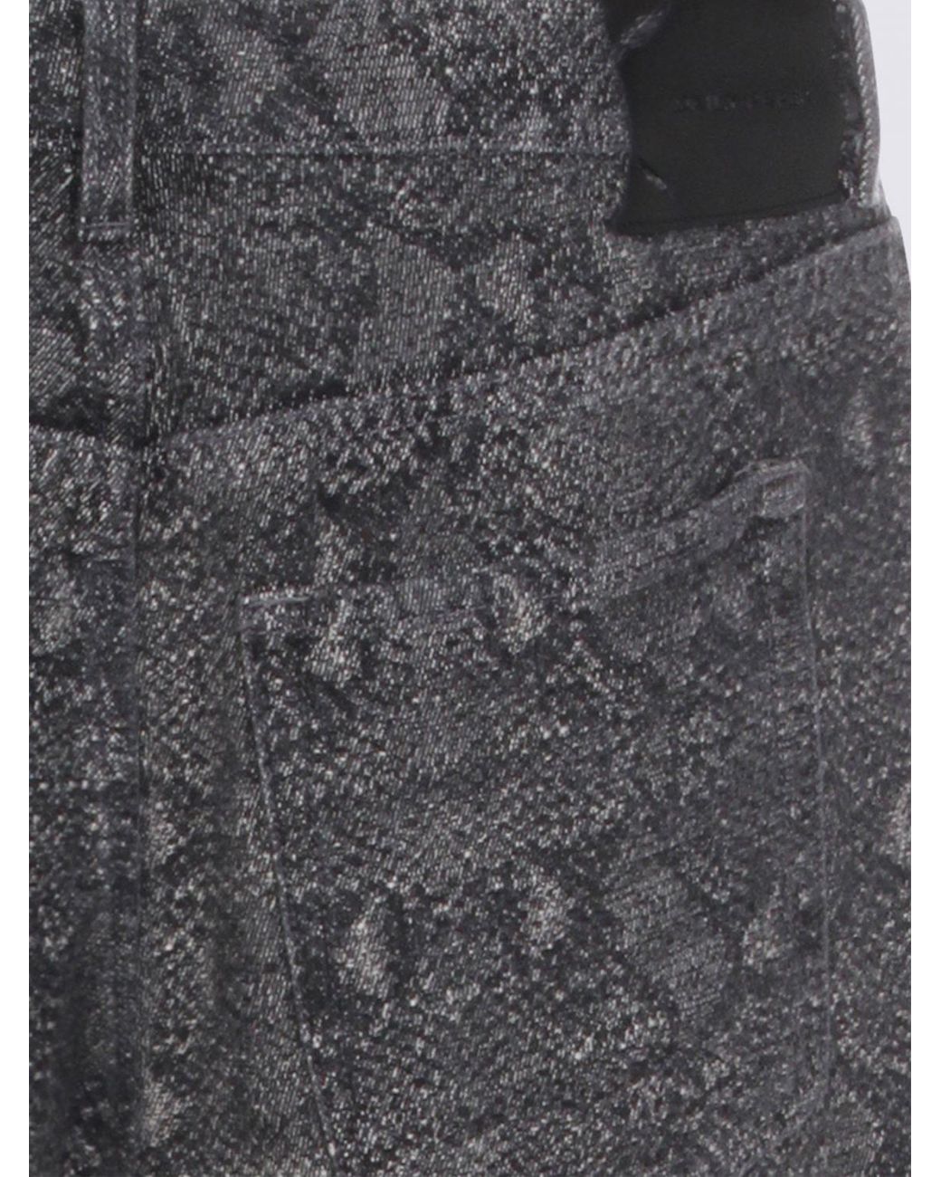 Daily Paper Black Snake Oversized Jeans for men