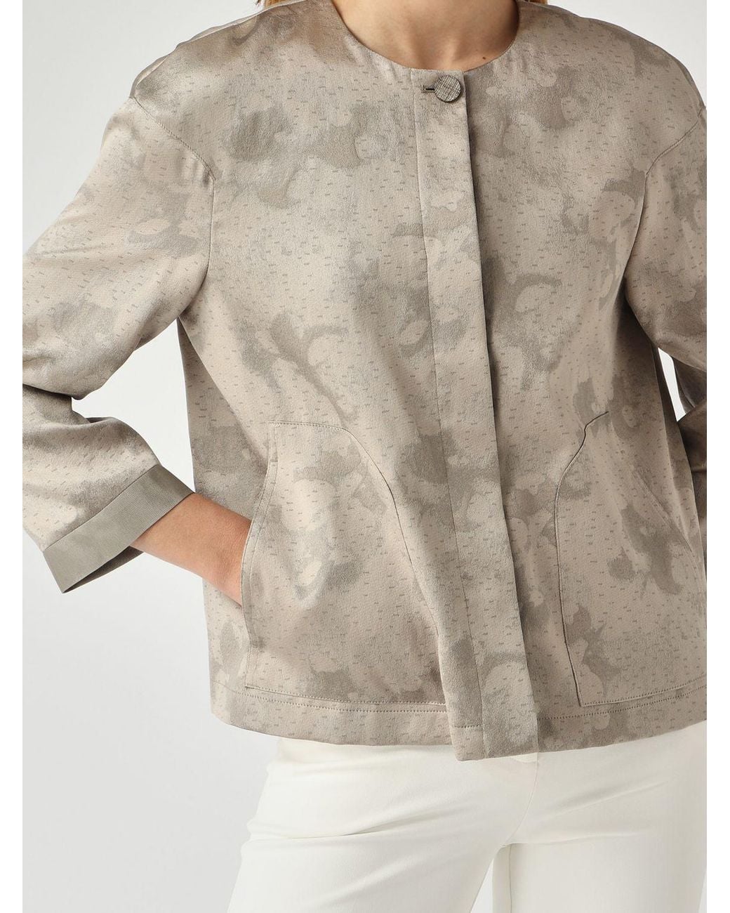 Emporio Armani Natural Polyester Jacket