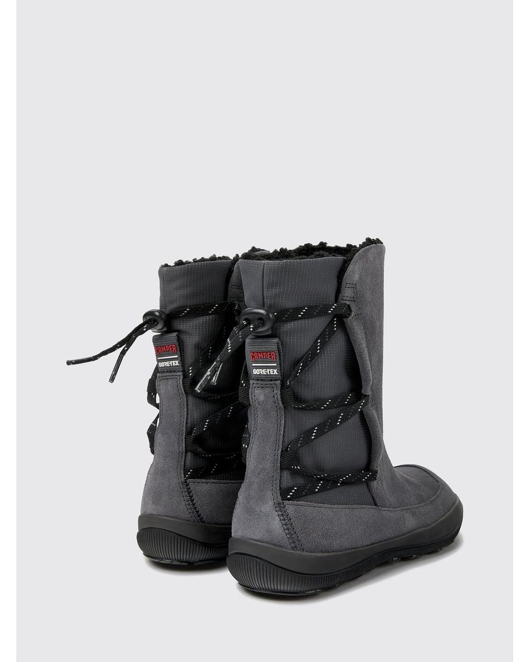 Camper Black Flat Ankle Boot