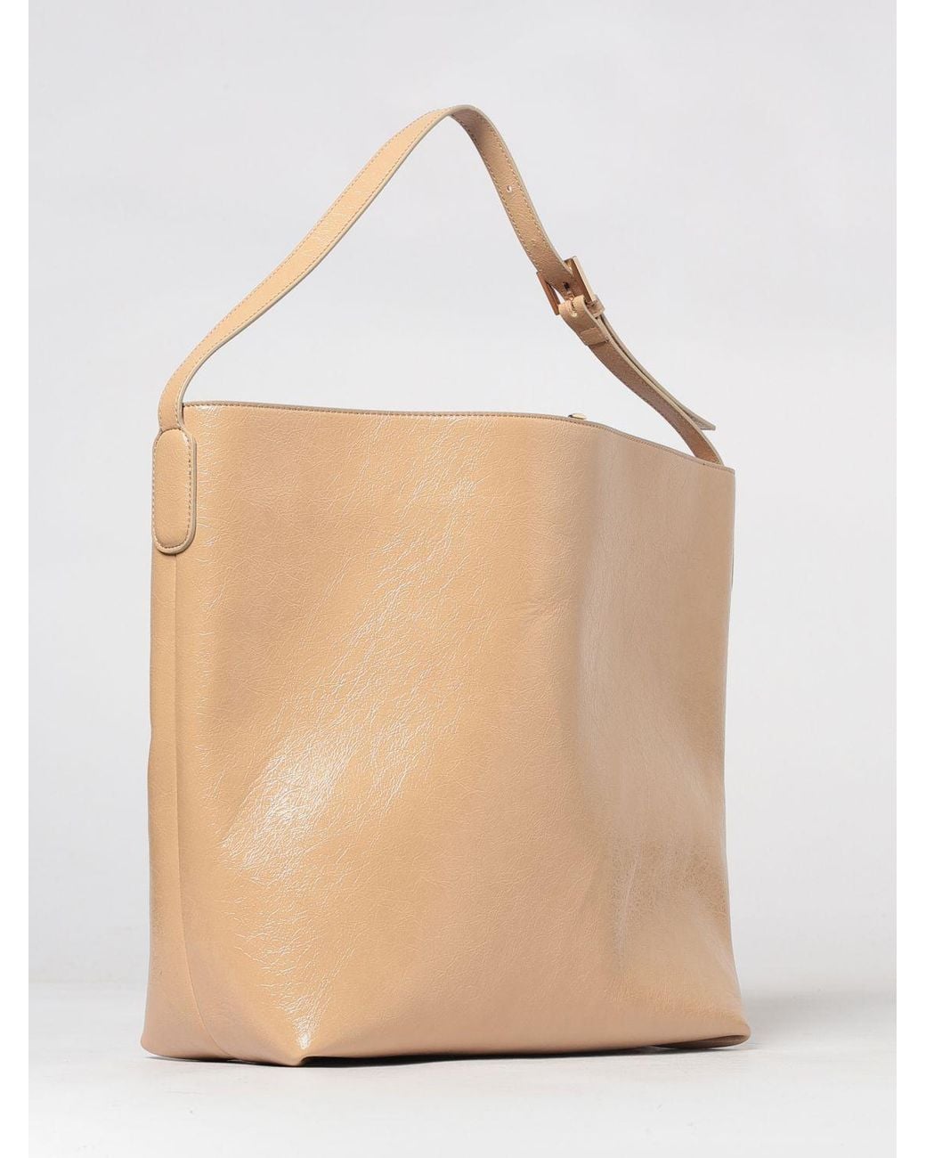 THEMOIRÈ Natural ThemoirÈ Zoe Vegan Leather Shoulder Bag With Removable Pouch