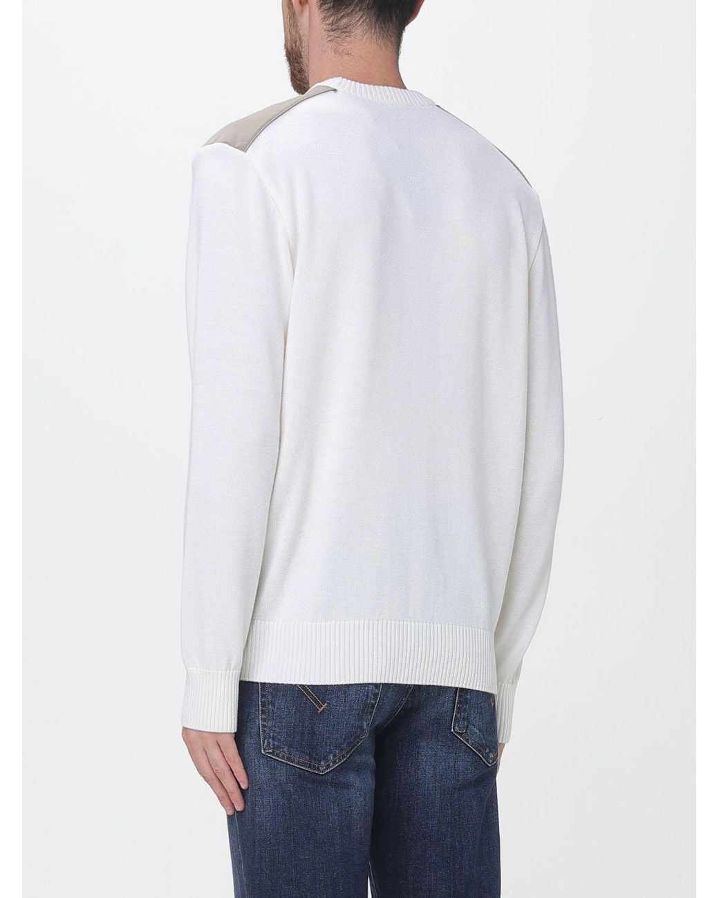 Paul & Shark White Paul &Amp Shark Crewneck Jumper for men
