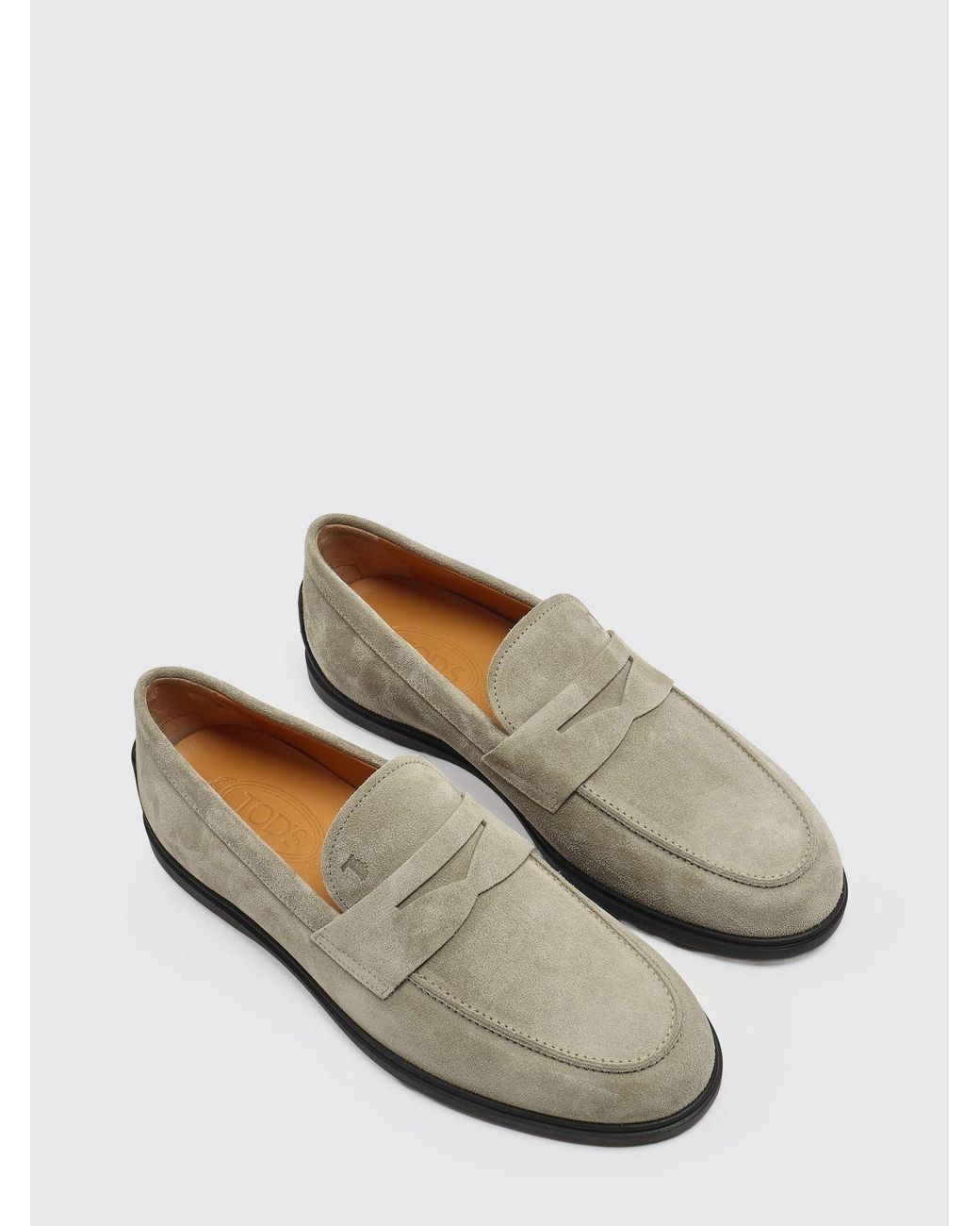 Tod's White Suede Loafers for men