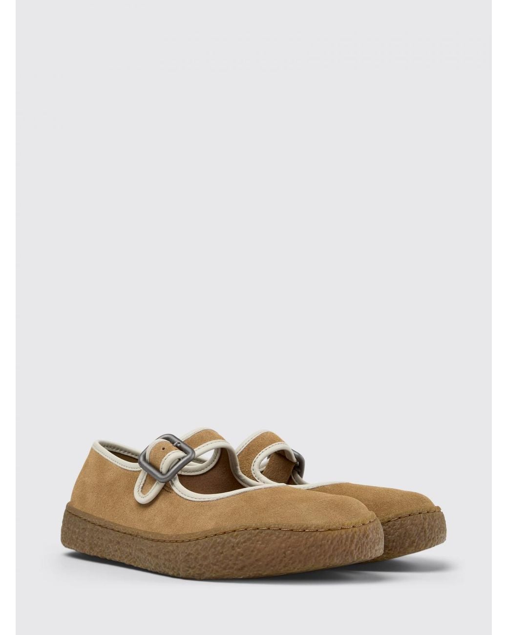 Camper White Peu Terreno Suede Sneakers