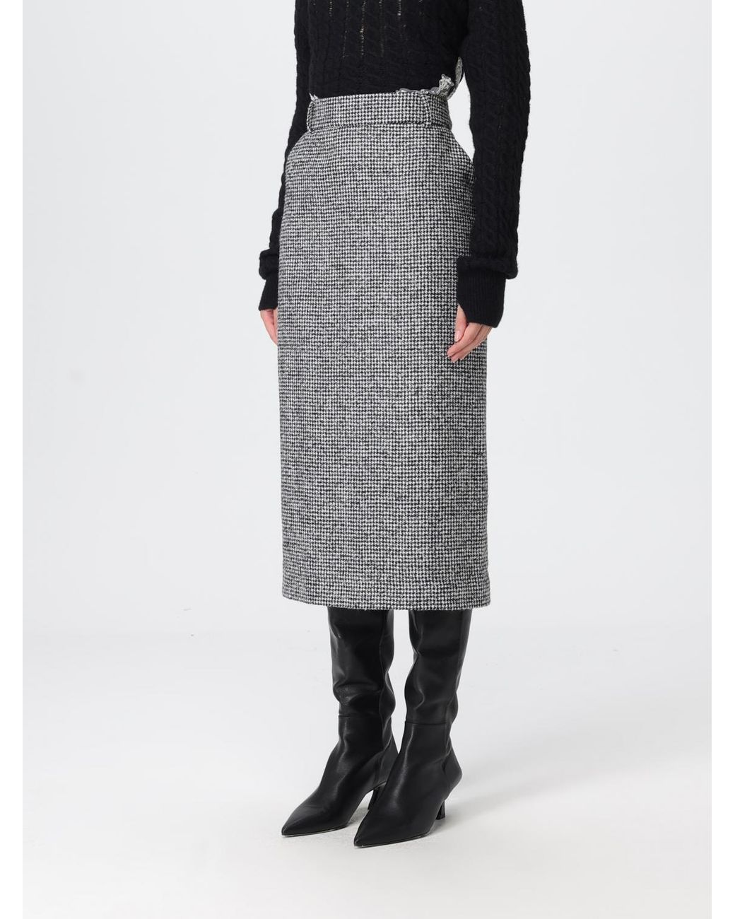 Ermanno Scervino Gray Skirt