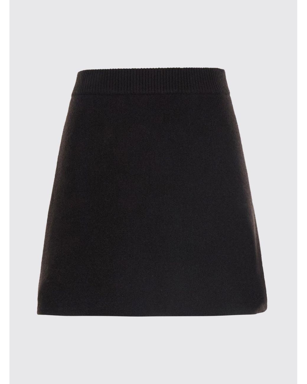 Lisa Yang Black High-Waisted Flared Mini Skirt