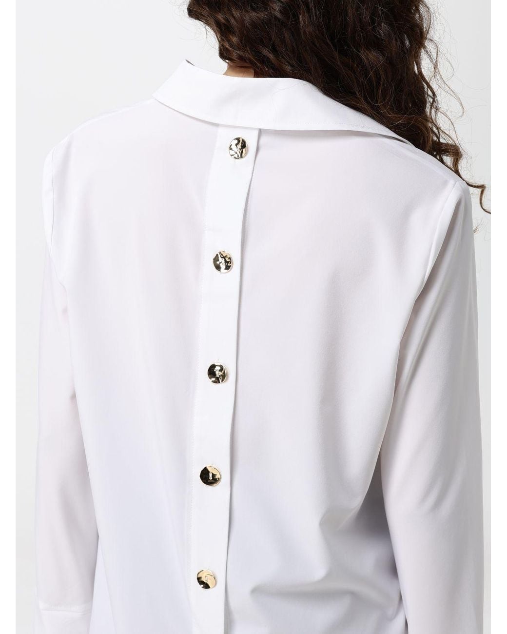 Joseph Ribkoff White Short Faux Fur Jacket With Funnel Neck And Zip Closure