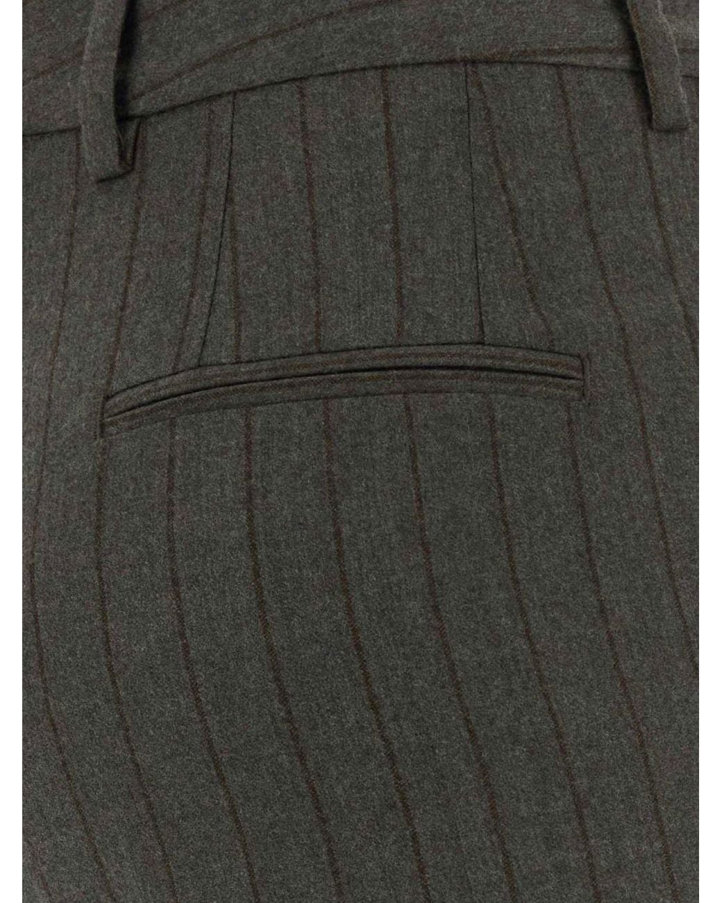 PT Torino Blue Pinstriped Skinny Trousers