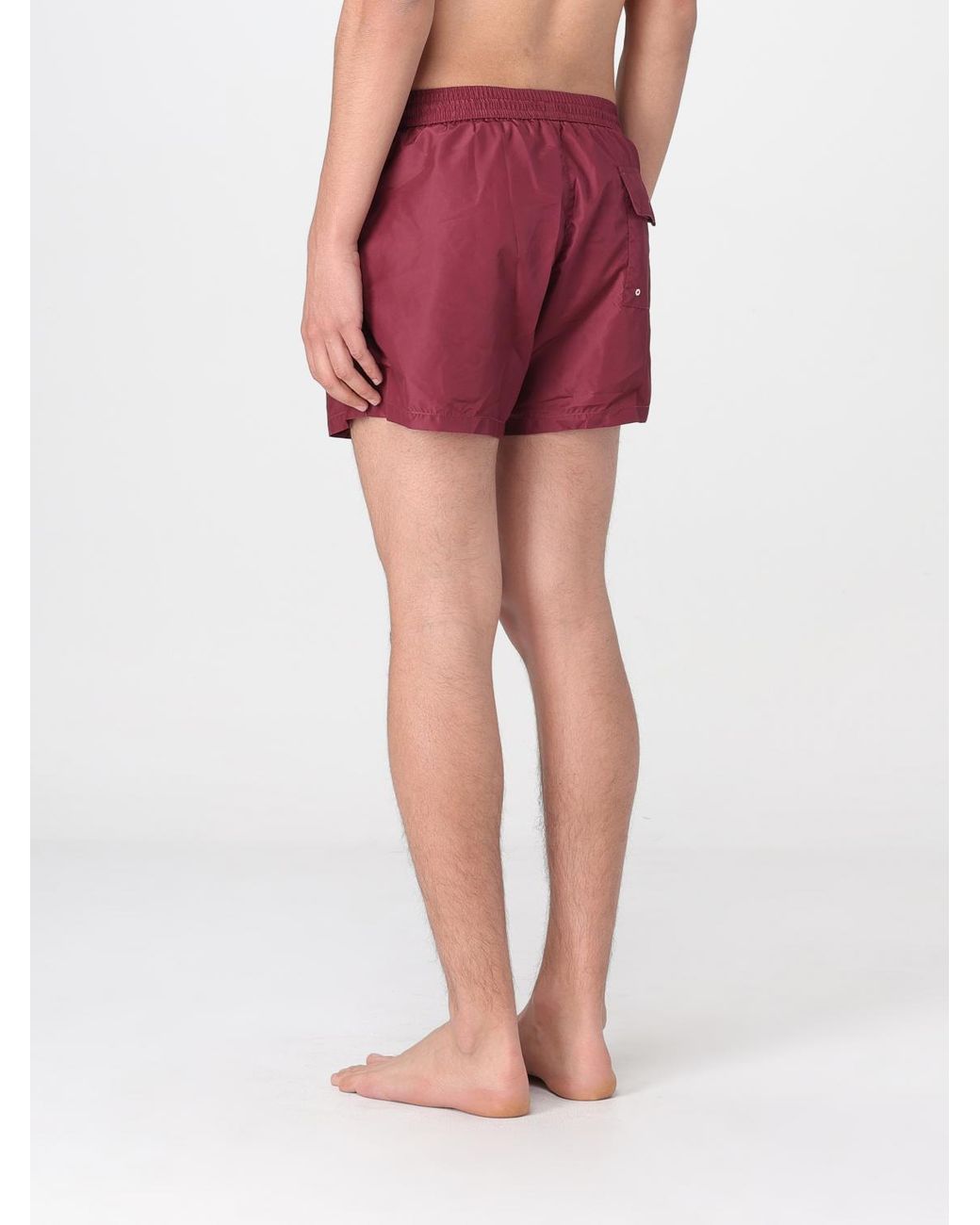 Kampos Red Polyester Swimsuit for men