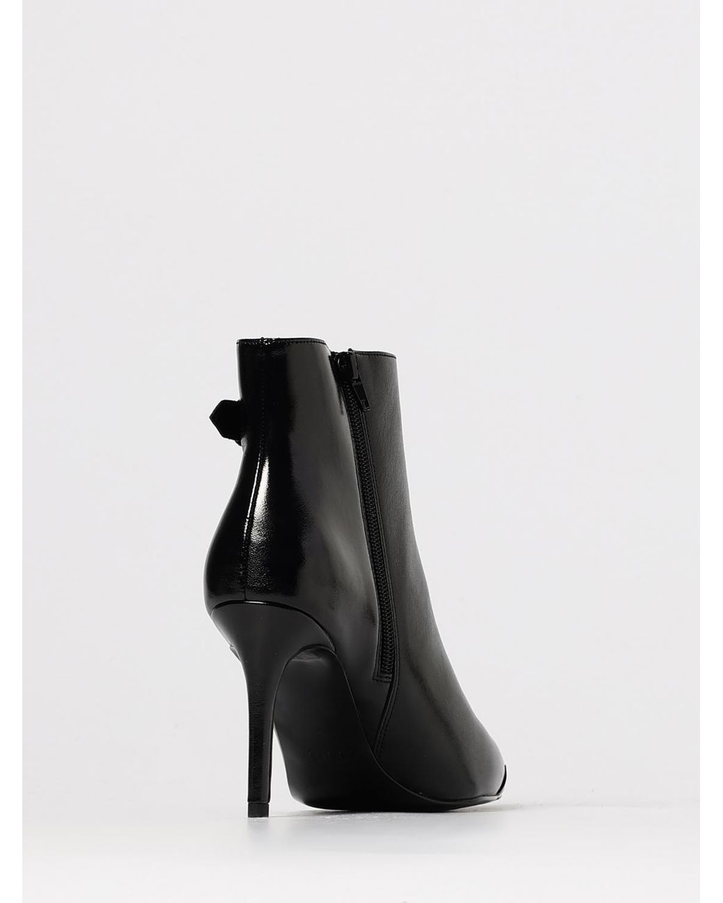 Versace Jeans Couture Black Flat Ankle Boots