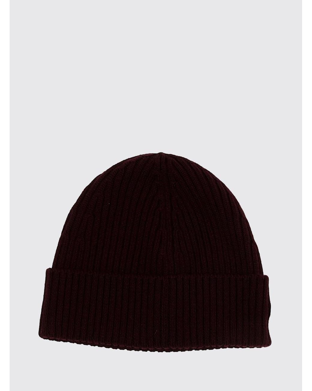 Lacoste Black Pure Wool Beanie With Cuffed Hem And Embroidered Crocodile Logo for men