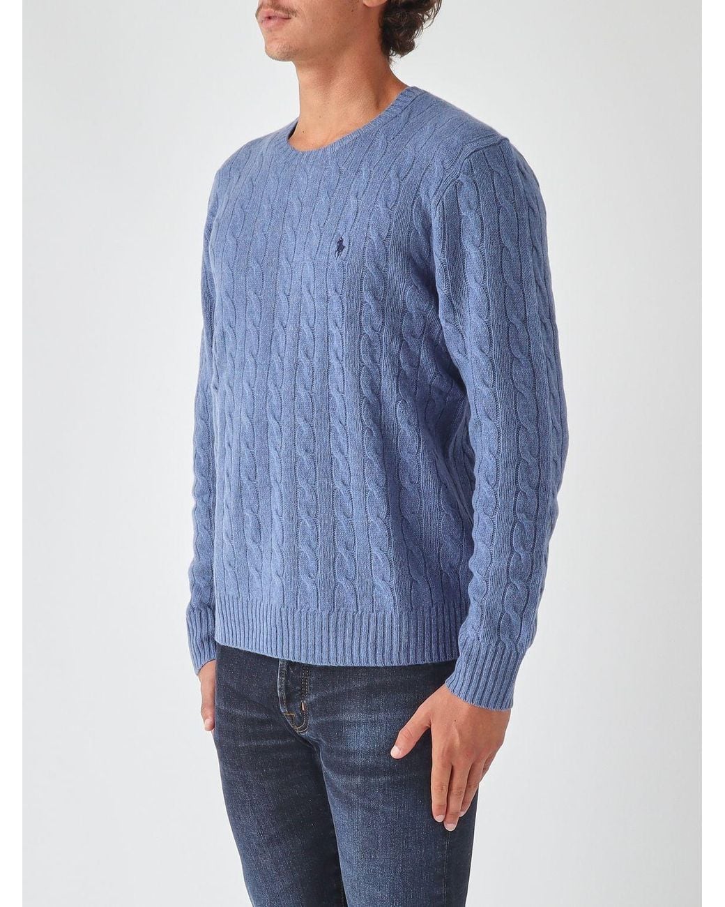 Polo Ralph Lauren Blue Crewneck Jumper for men