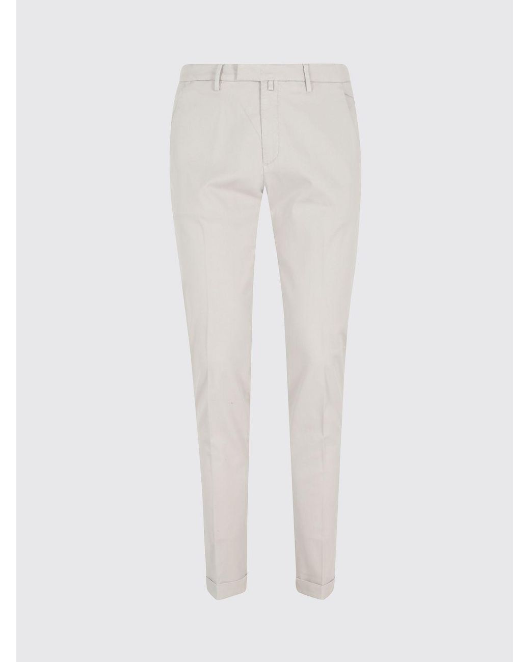 Briglia 1949 White Cotton Chino Trousers for men