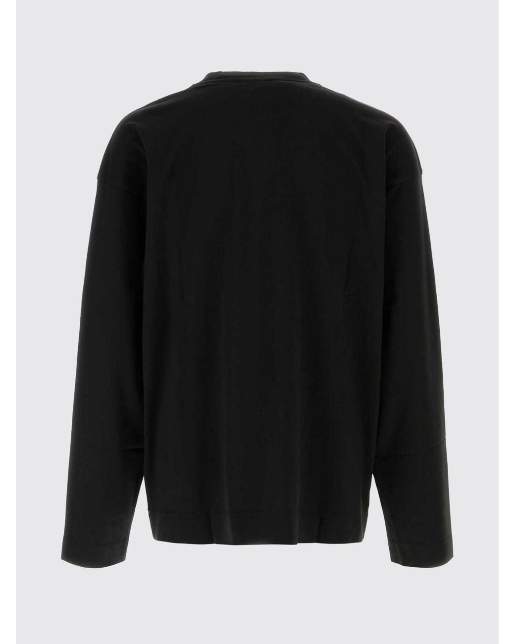 Dries Van Noten Blue Relaxed Fit Long-Sleeved Cotton T-Shirt for men