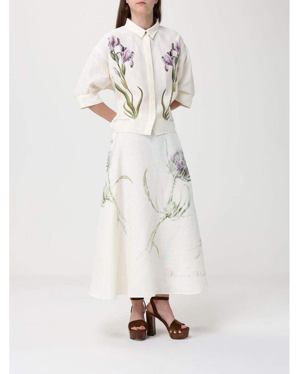 Alberta Ferretti Natural Shirt