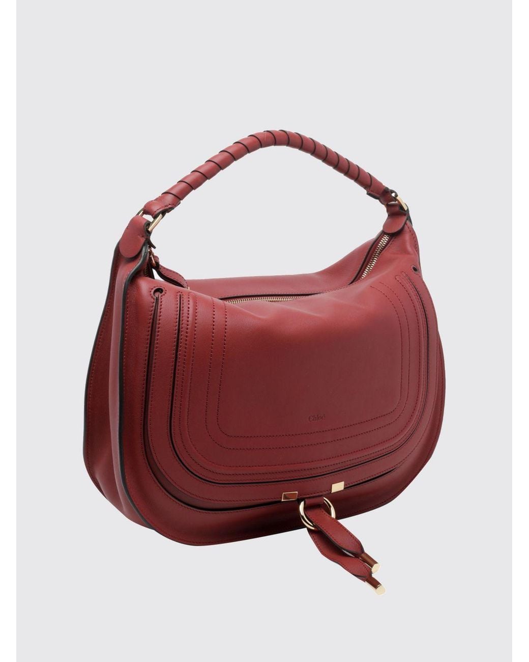 Chloé Red Chlo&Eacute Marcie Shoulder Bag