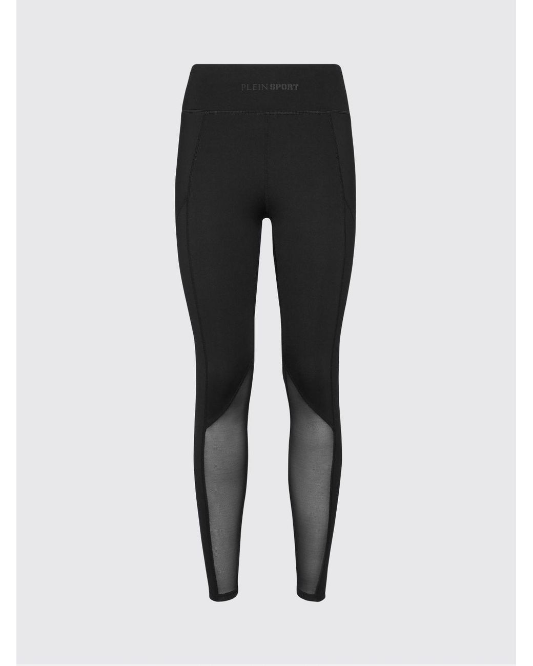 Philipp Plein Black Technical Stretch Fabric Leggings