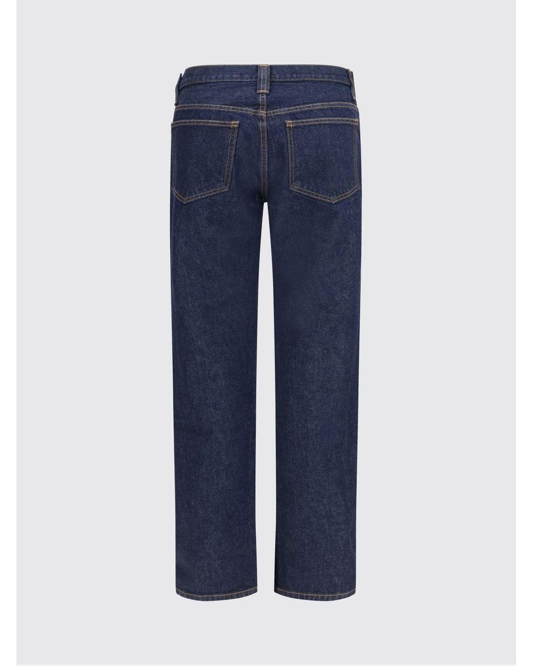Khaite Blue Cotton Denim Farley Straight Jeans