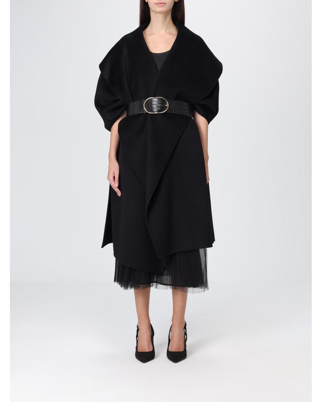Elisabetta Franchi Black Coat