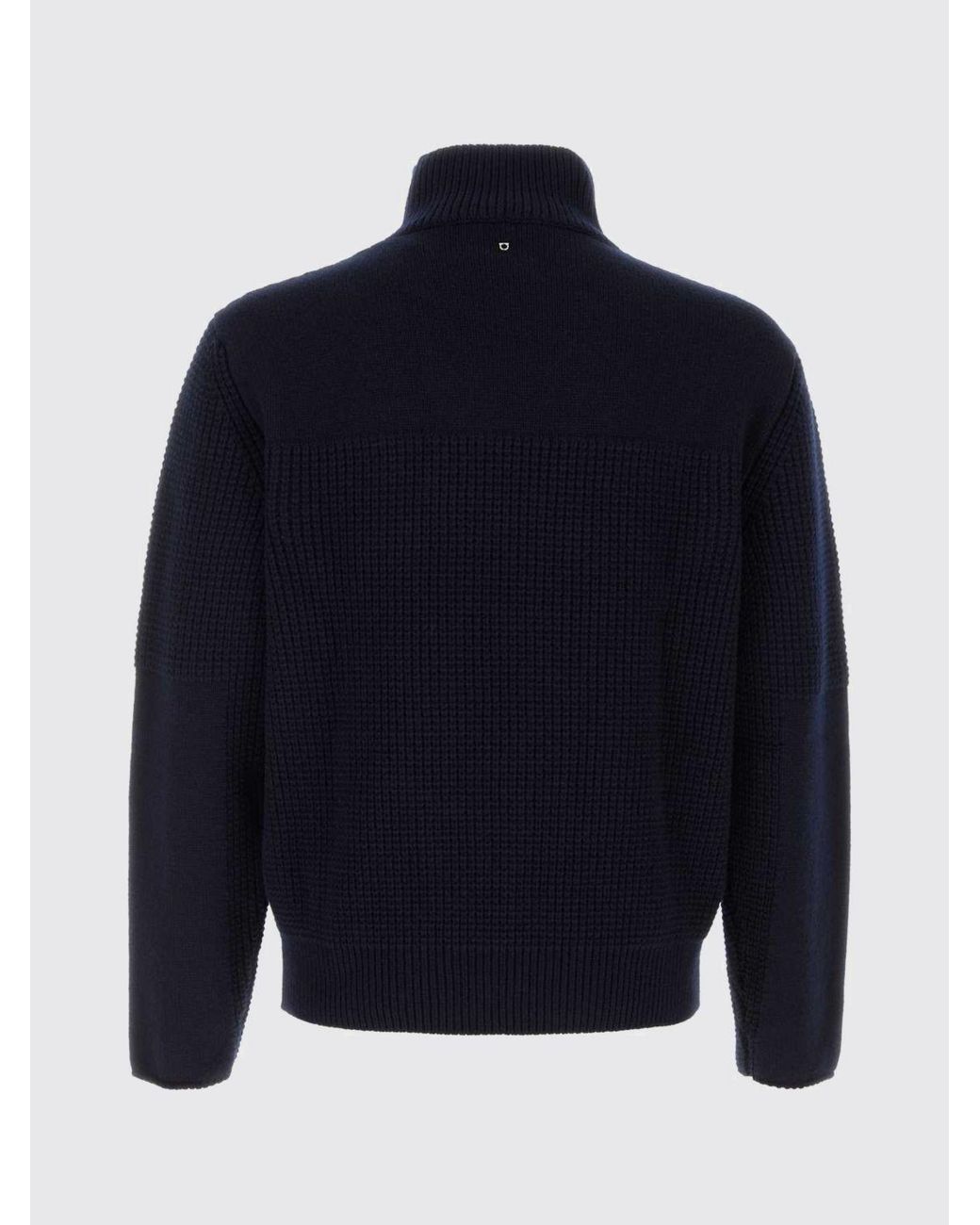 Ferragamo Blue Roll Neck Jumper for men